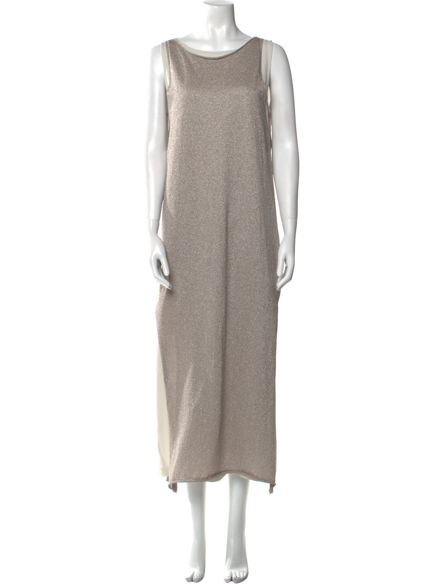 Fabiana Filippi Scoop Neck Long Dress