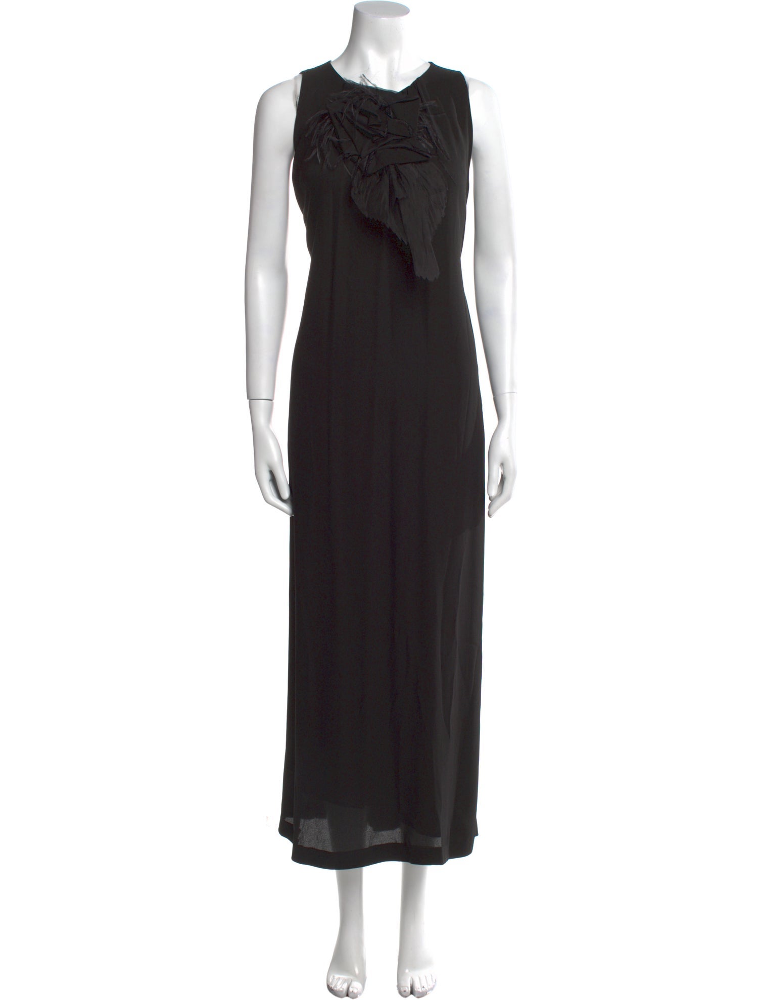 Fabiana Filippi Scoop Neck Long Dress