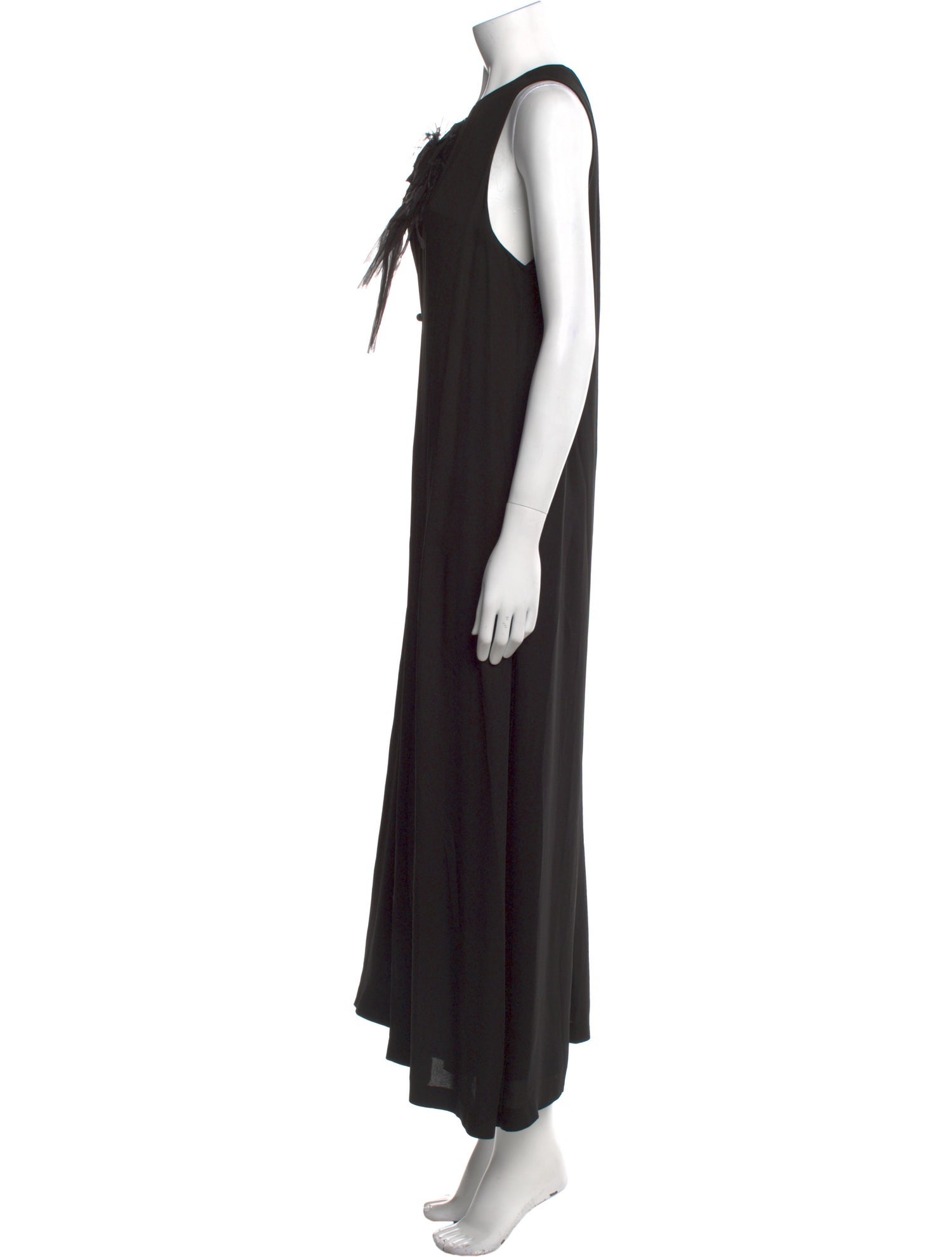 Fabiana Filippi Scoop Neck Long Dress