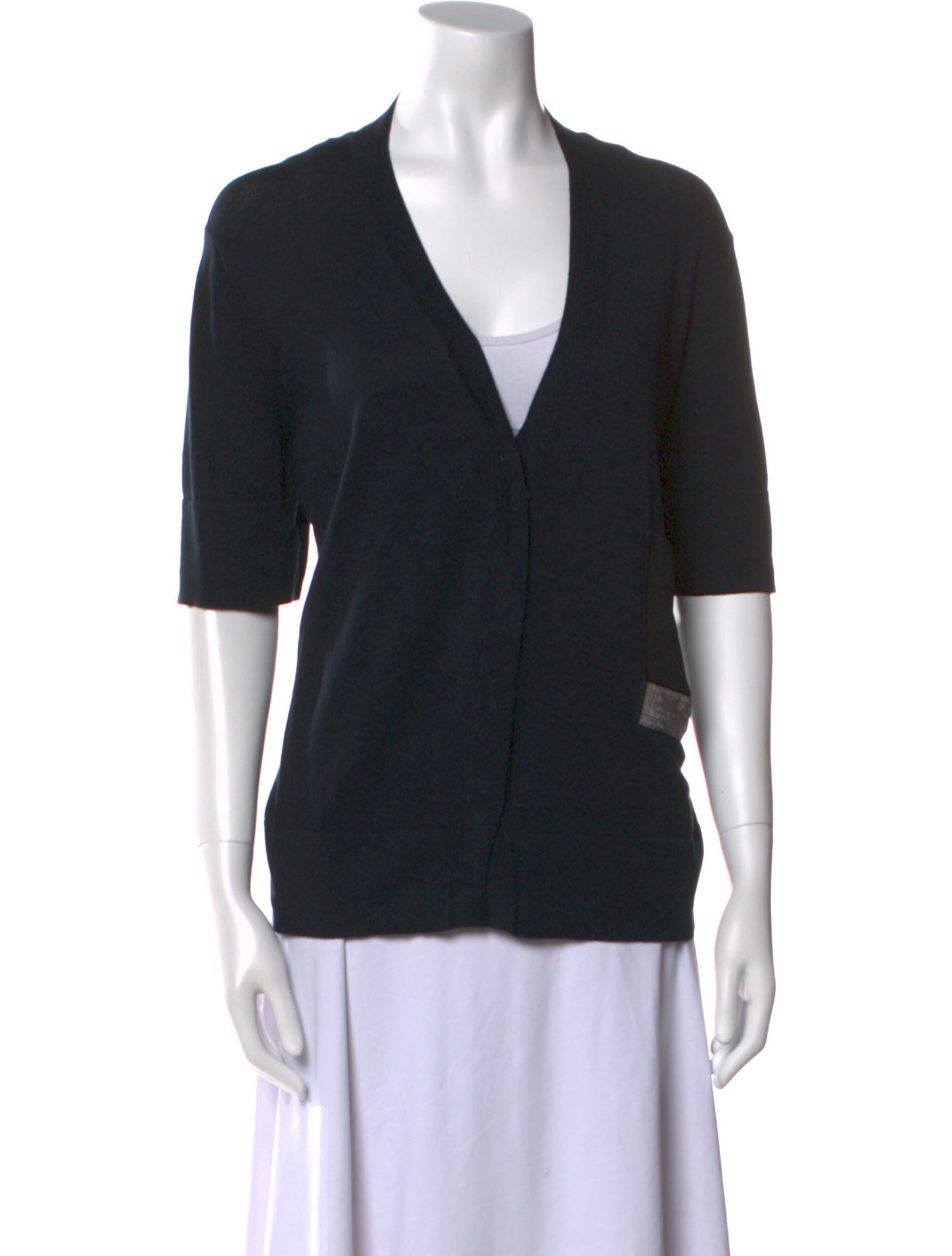 Fabiana Filippi Silk V-Neck Sweater