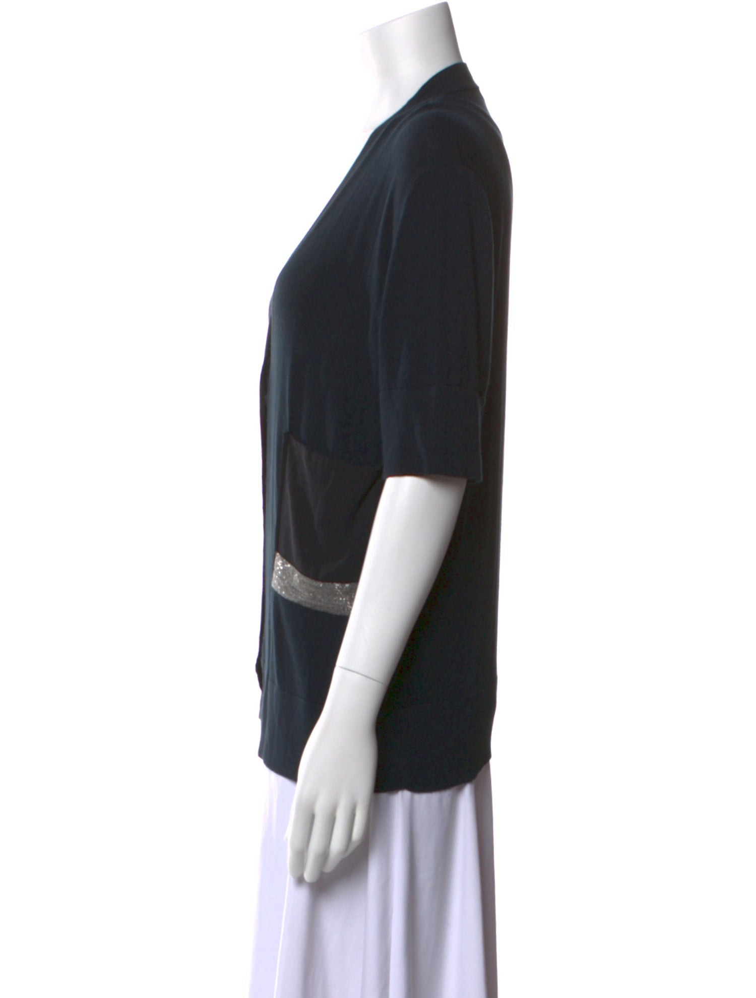 Fabiana Filippi Silk V-Neck Sweater