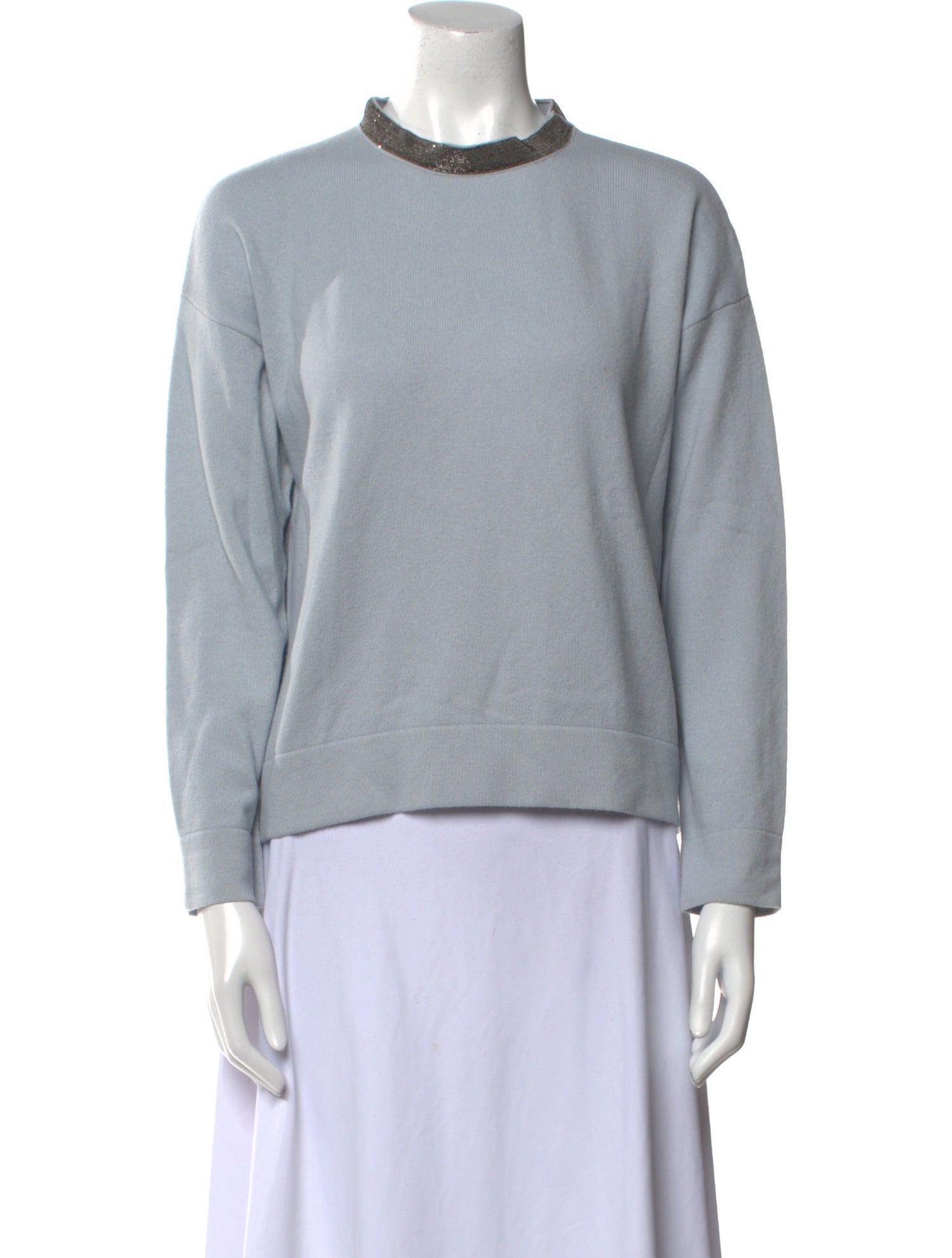 Fabiana Filippi Virgin Wool Crew Neck Sweater