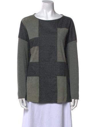 Fabiana Filippi Cashmere Colorblock Pattern Sweater