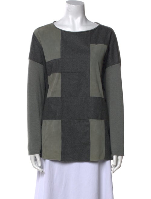 Fabiana Filippi Cashmere Colorblock Pattern Sweater