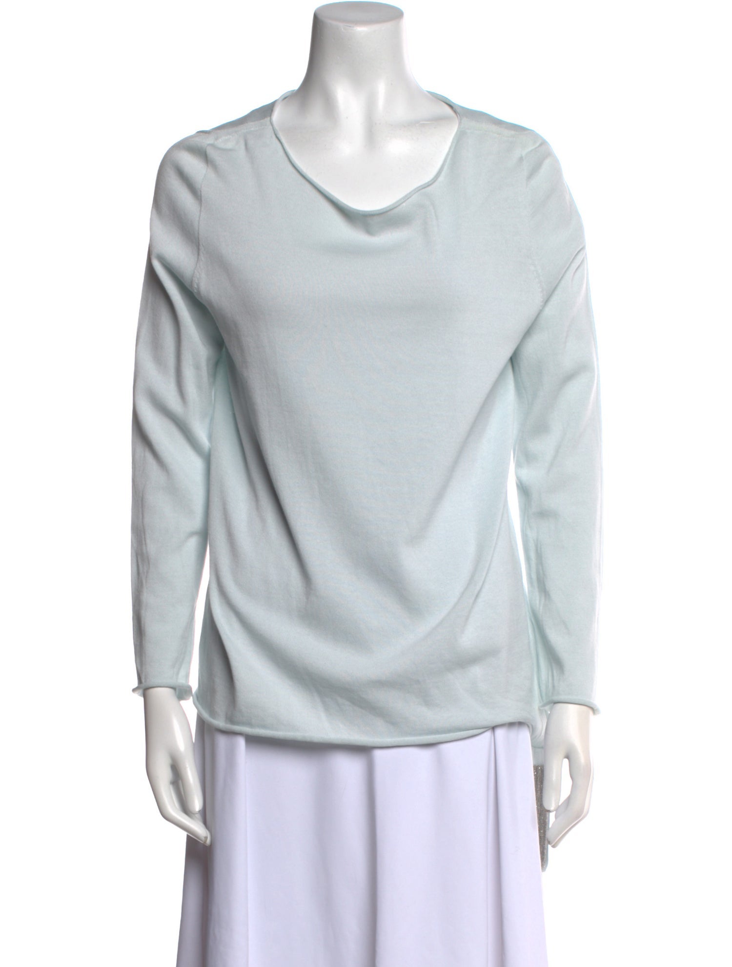 Fabiana Filippi Linen Cowl Neck Top