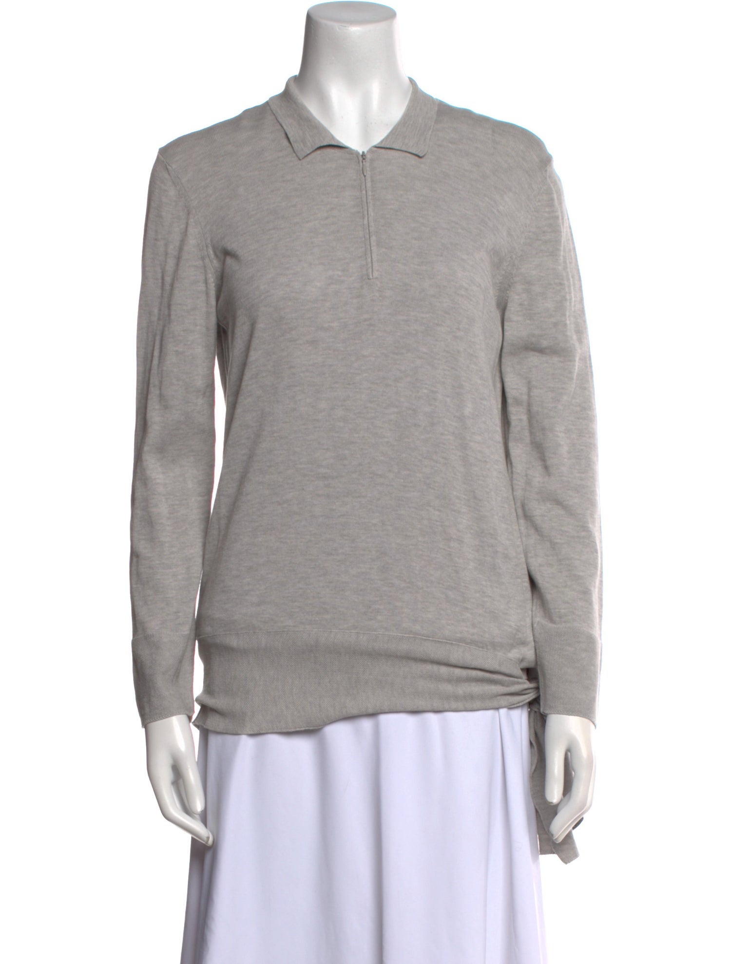 Fabiana Filippi V-Neck Long Sleeve Sweatshirt