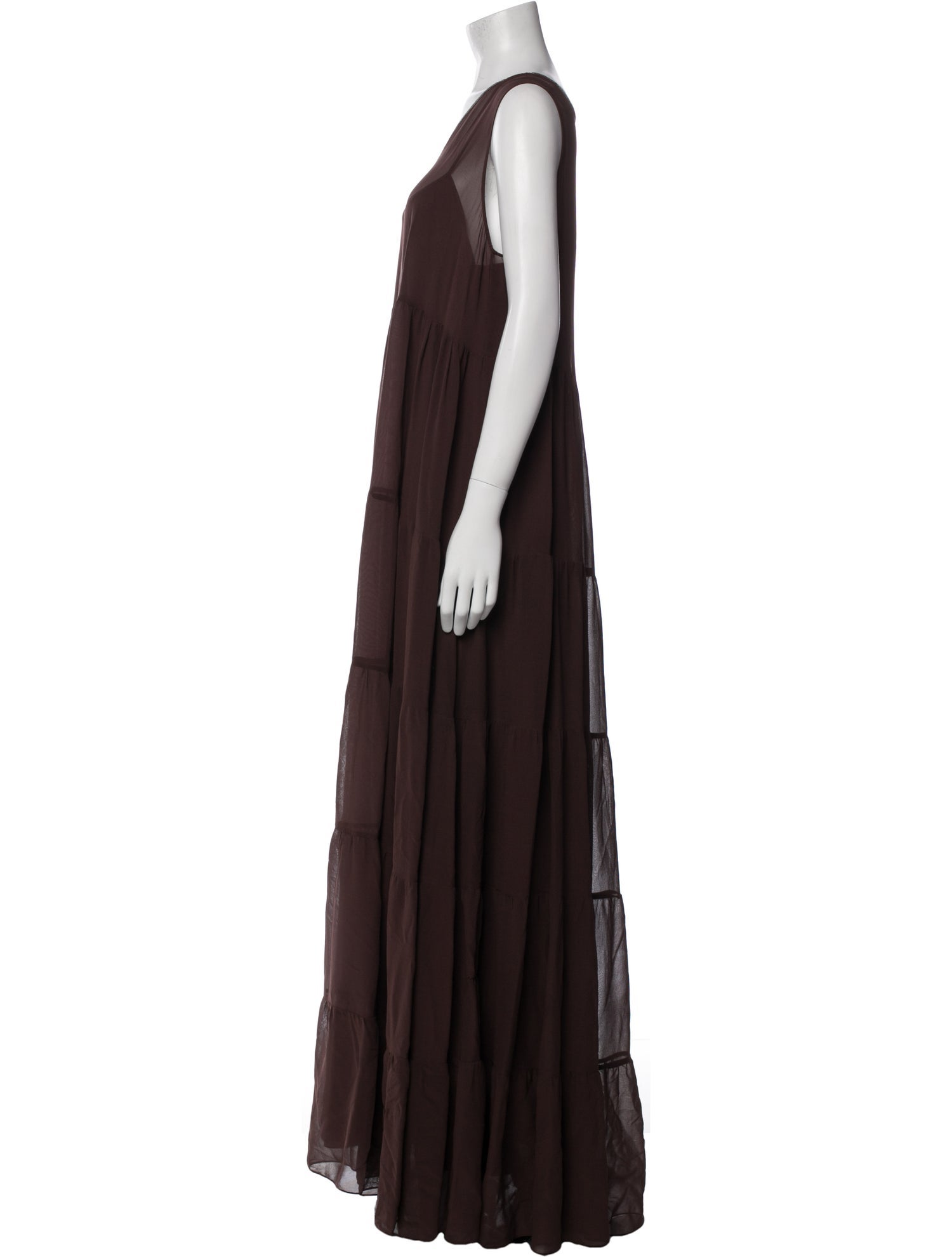 Fabiana Filippi V-Neck Long Dress