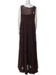 Fabiana Filippi V-Neck Long Dress