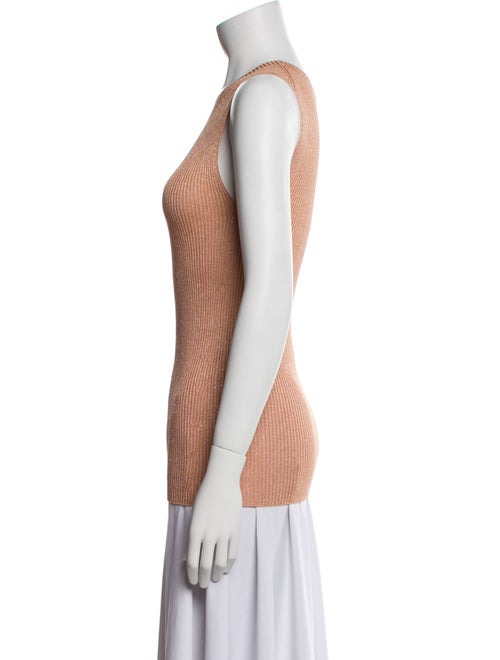 Fabiana Filippi Scoop Neck Sleeveless Top