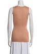 Fabiana Filippi Scoop Neck Sleeveless Top