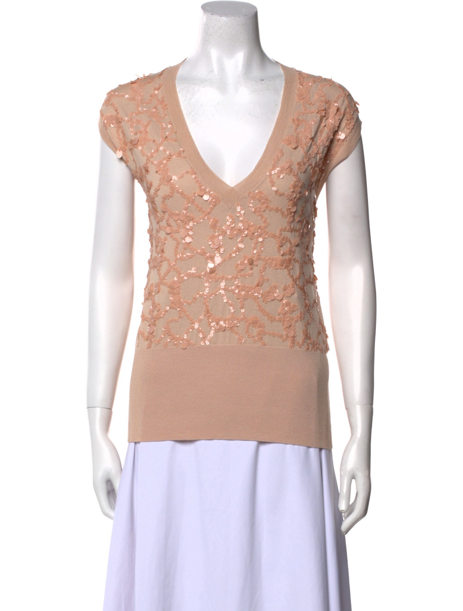 Fabiana Filippi Merino Wool Patterned Top