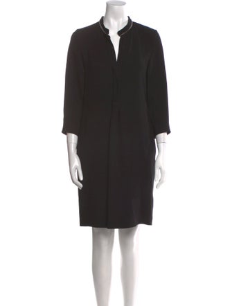 Fabiana Filippi V-Neck Knee-Length Dress