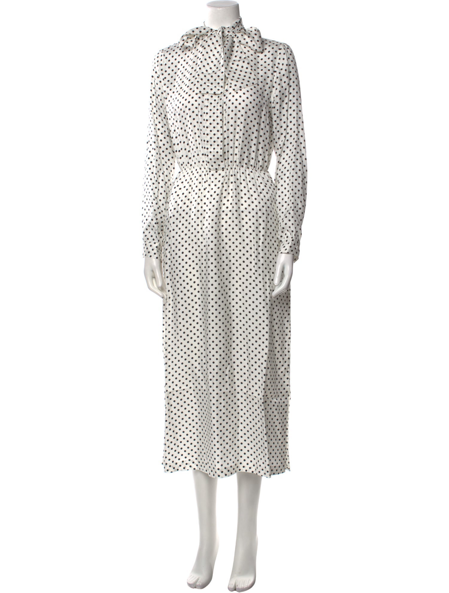 Fabiana Filippi Polka Dot Print Long Dress w/ Tags