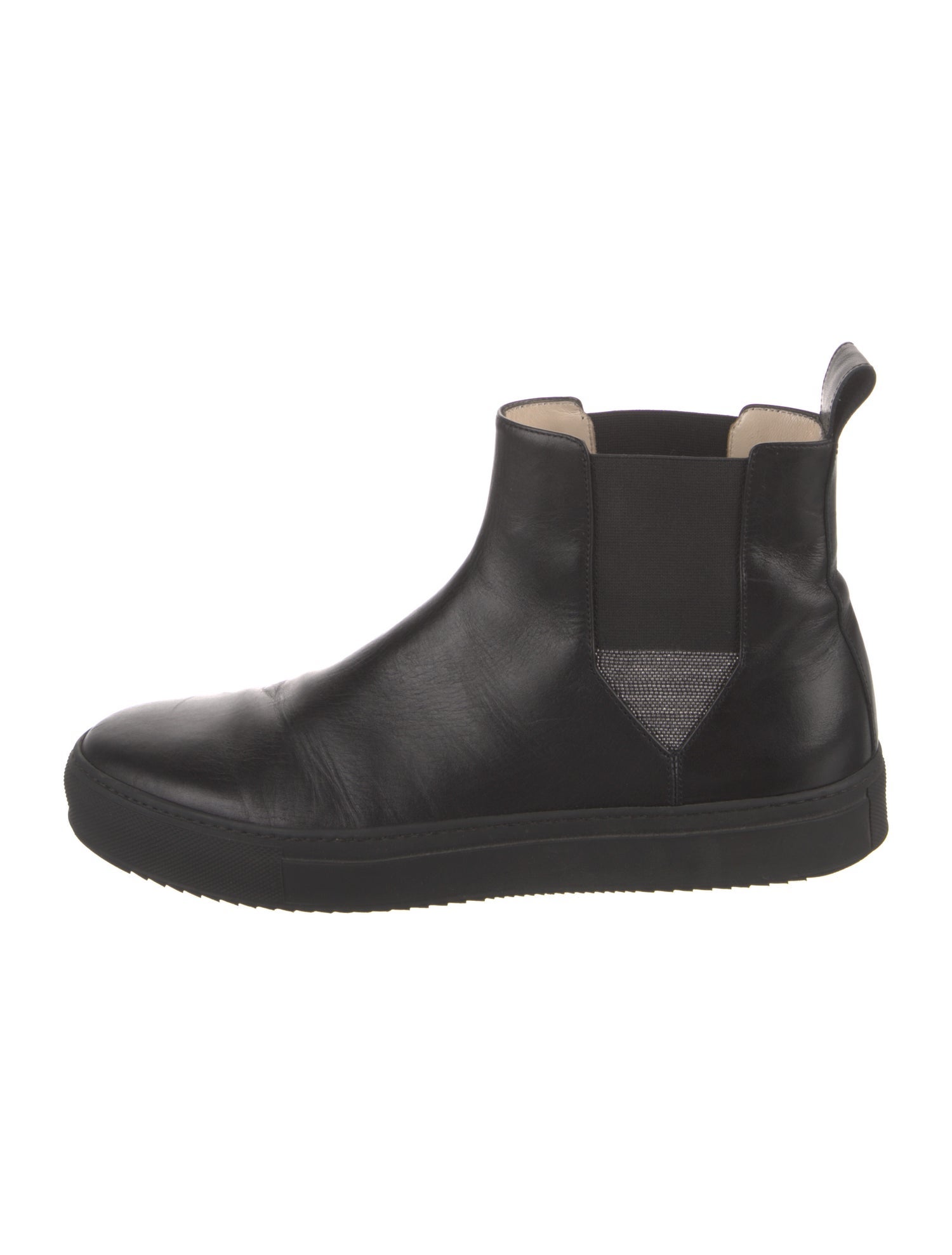Fabiana Filippi Leather Studded Accents Chelsea Boots