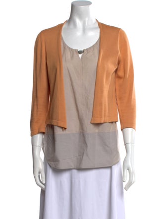 Fabiana Filippi Scoop Neck Three-Quarter Sleeve Blouse