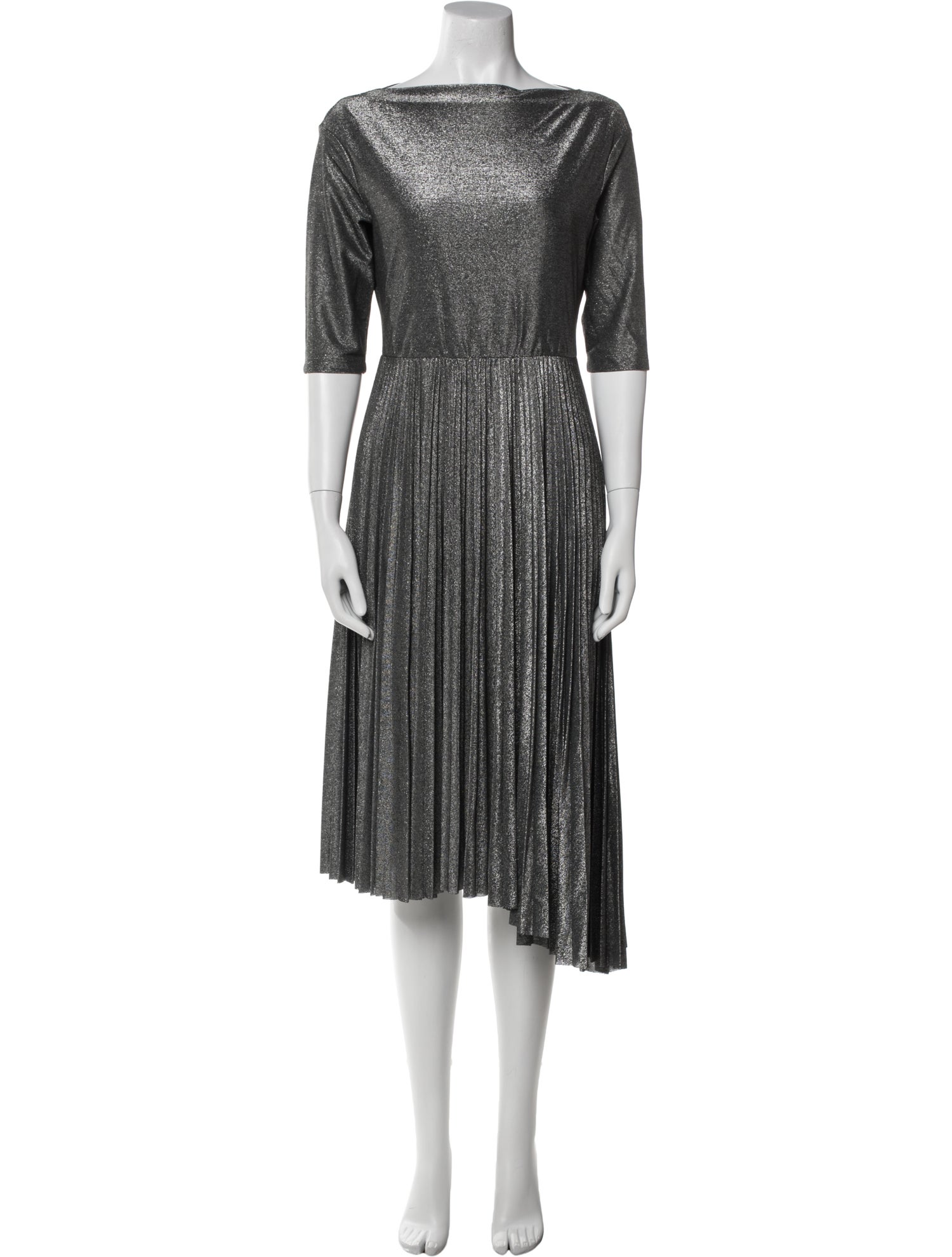 Fabiana Filippi Bateau Neckline Midi Length Dress