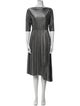 Fabiana Filippi Bateau Neckline Midi Length Dress