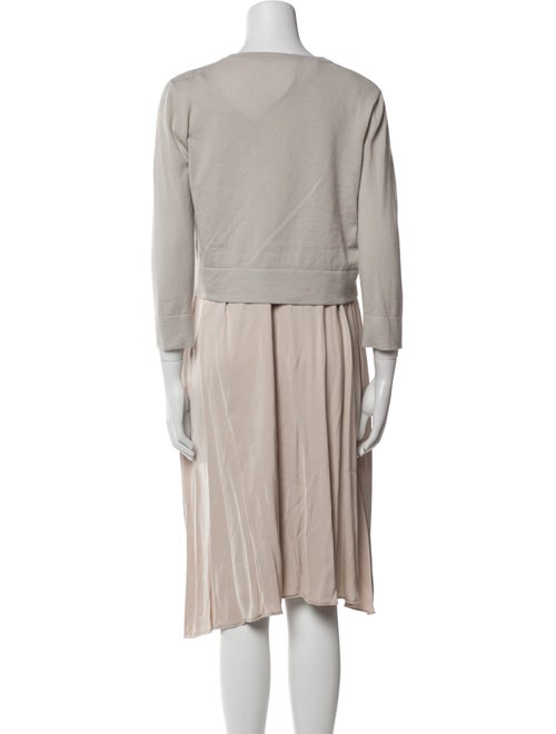 Fabiana Filippi Bateau Neckline Knee-Length Dress