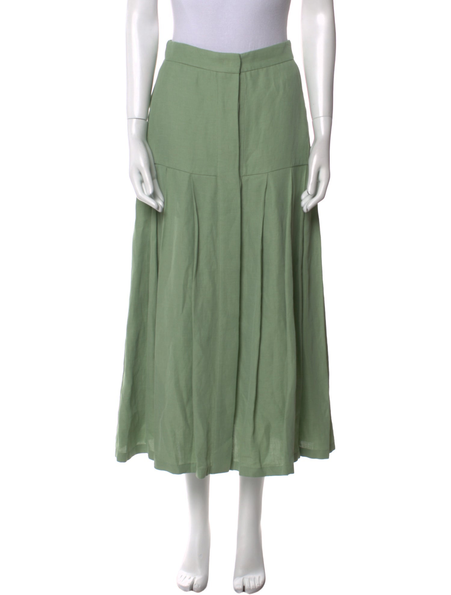 Fabiana Filippi Pleated Accents Midi Length Skirt