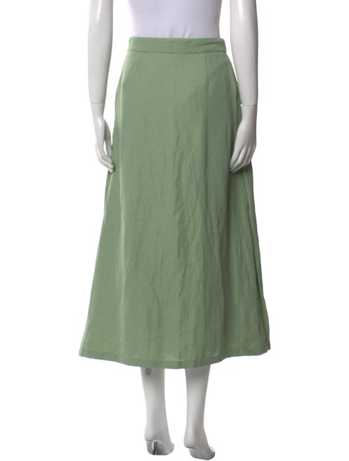 Fabiana Filippi Pleated Accents Midi Length Skirt