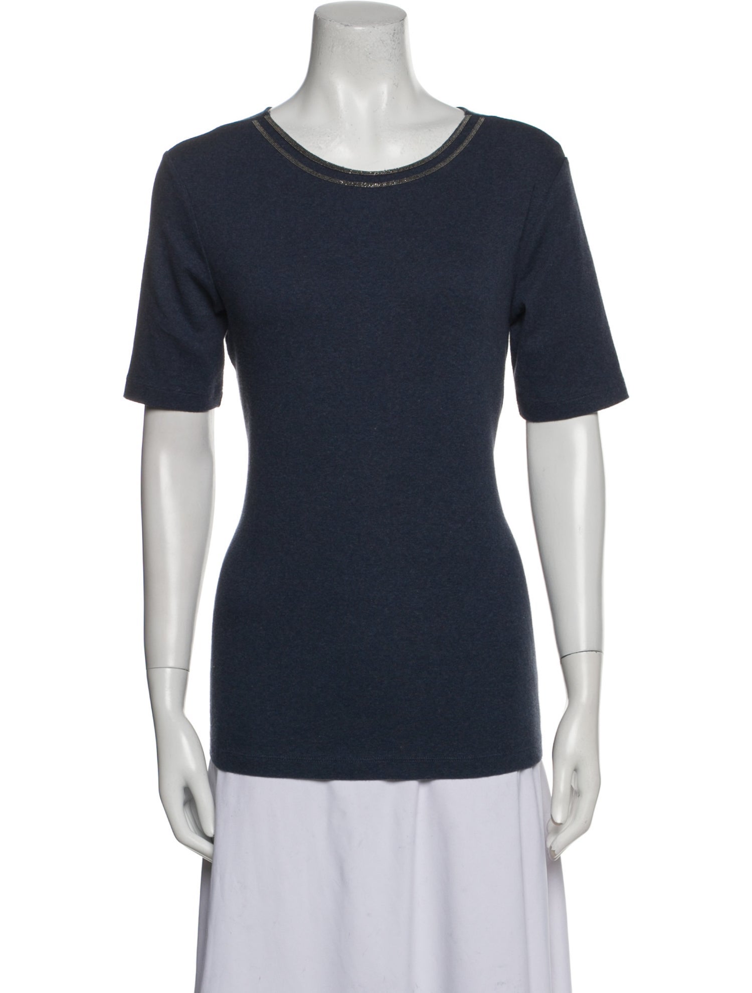 Fabiana Filippi Scoop Neck Short Sleeve T-Shirt