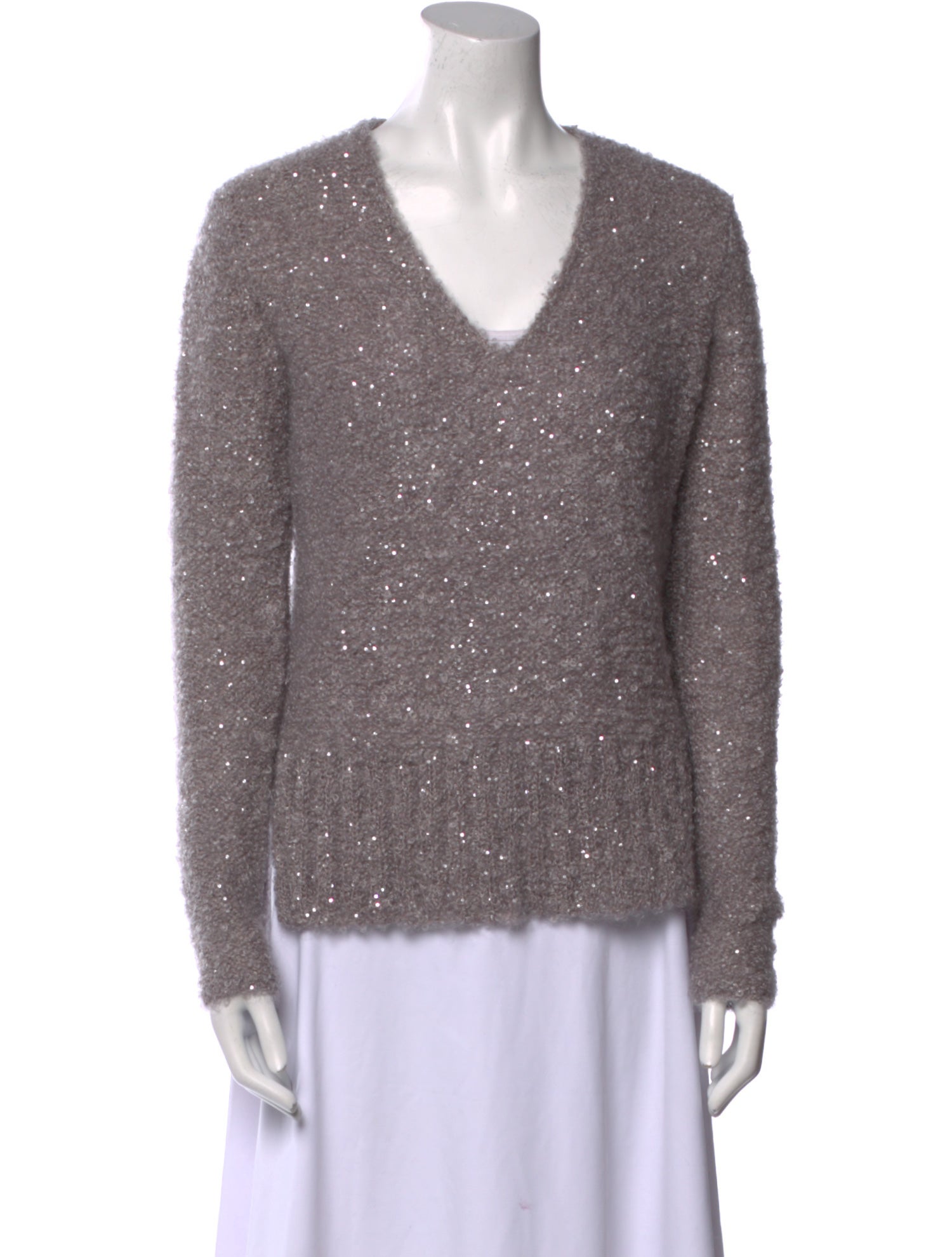 Fabiana Filippi Mohair V-Neck Sweater w/ Tags