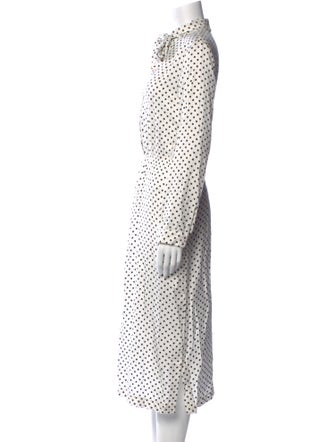 Fabiana Filippi Polka Dot Print Midi Length Dress
