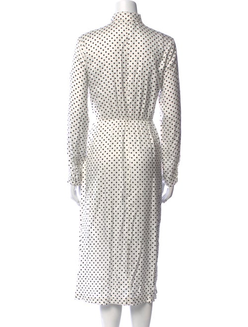 Fabiana Filippi Polka Dot Print Midi Length Dress