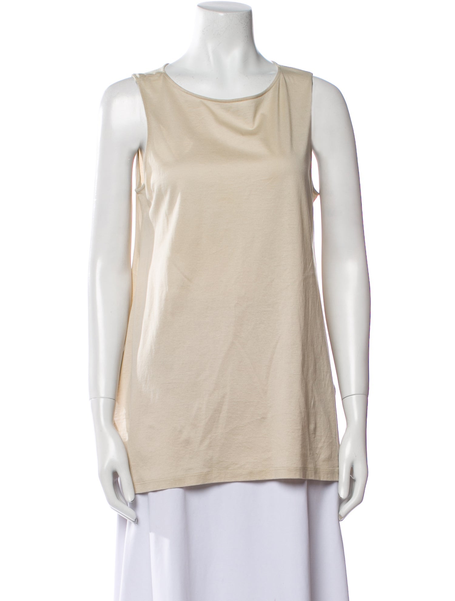 Fabiana Filippi Silk Scoop Neck Top
