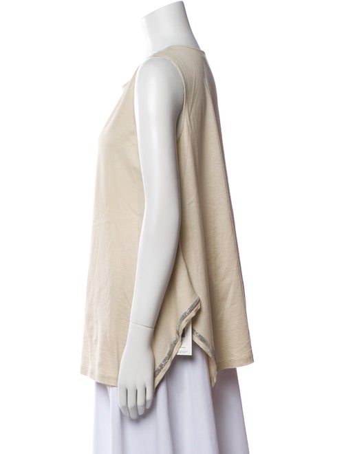 Fabiana Filippi Silk Scoop Neck Top