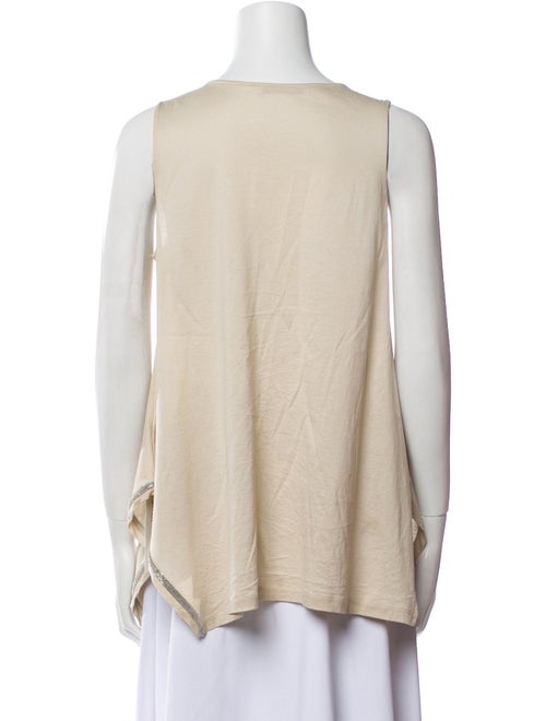 Fabiana Filippi Silk Scoop Neck Top