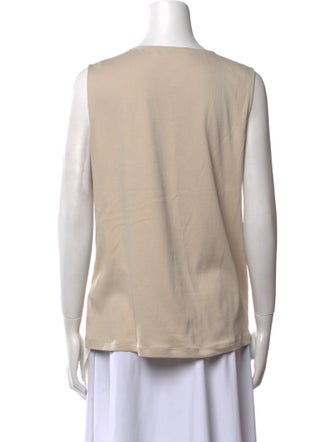 Fabiana Filippi Colorblock Pattern Scoop Neck Top