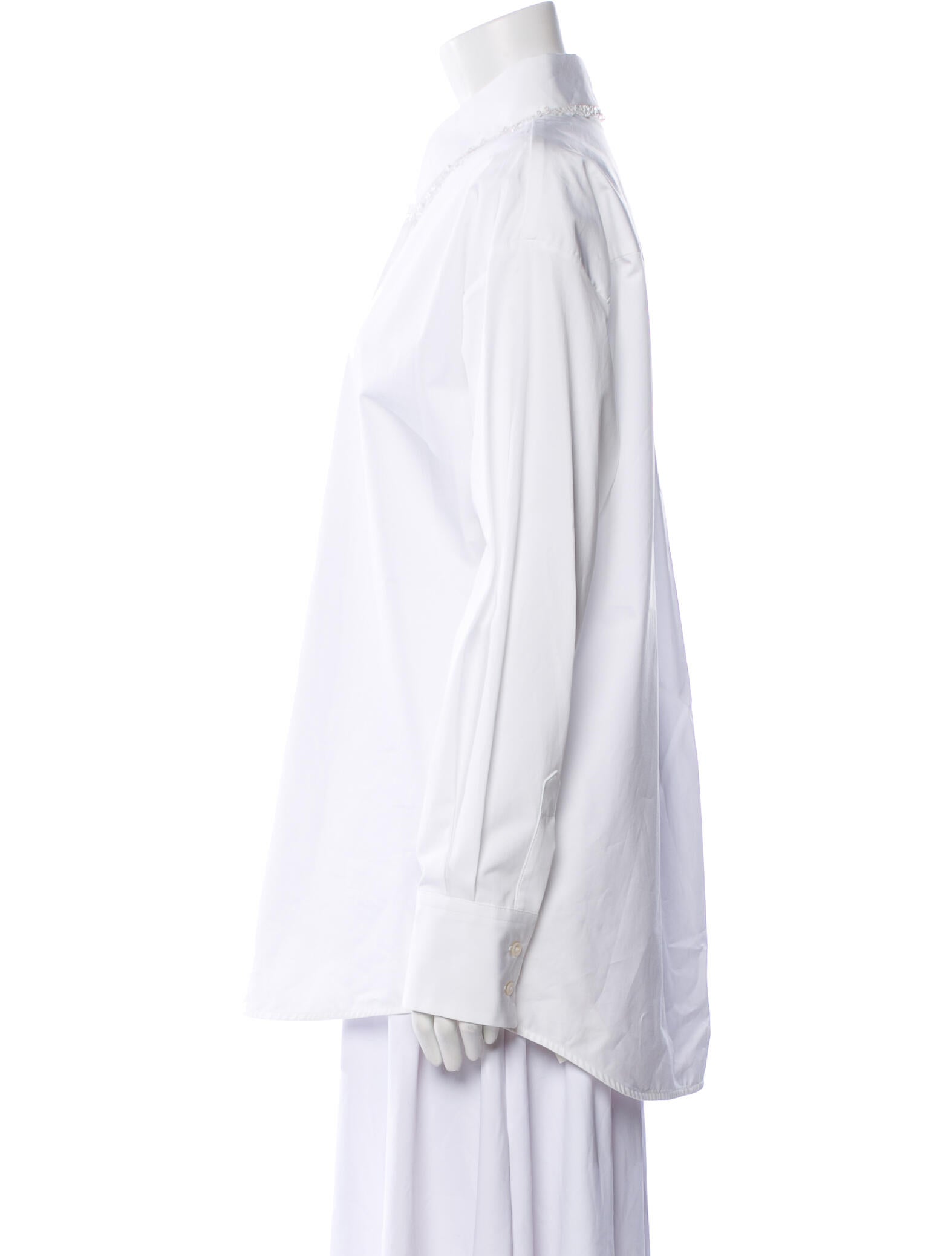 Fabiana Filippi Long Sleeve Button-Up Top