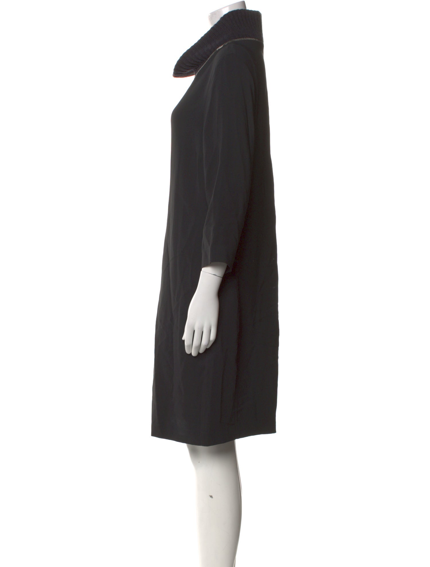 Fabiana Filippi Cowl Neck Knee-Length Dress