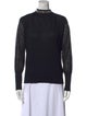Fabiana Filippi Linen Mock Neck Sweatshirt