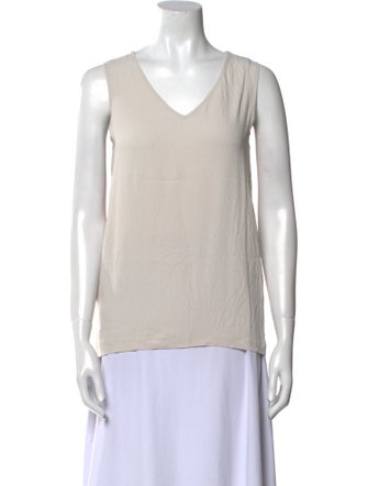Fabiana Filippi V-Neck Sleeveless Top