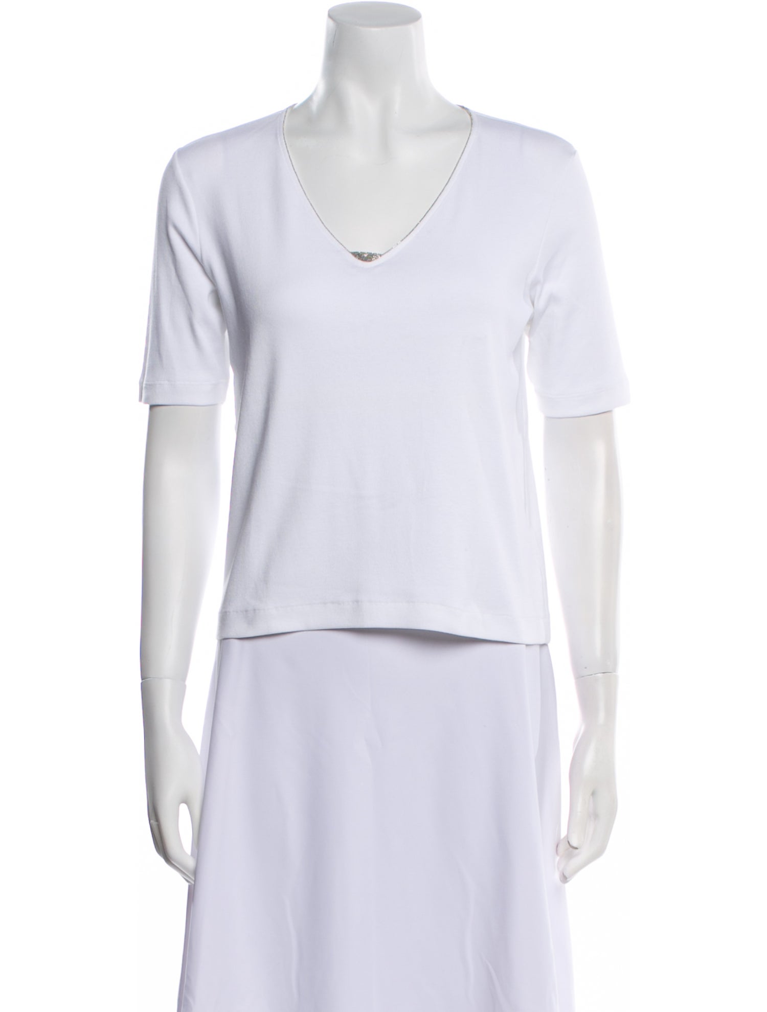 Fabiana Filippi V-Neck Short Sleeve T-Shirt