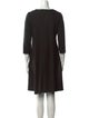 Fabiana Filippi Merino Wool Knee-Length Dress
