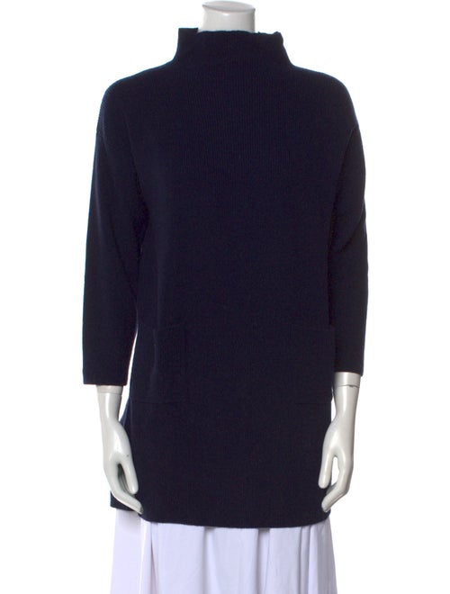 Fabiana Filippi Cable Knit Mock Neck Sweater