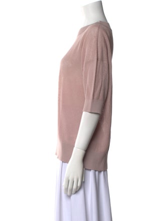 Fabiana Filippi Bateau Neckline Three-Quarter Sleeve Top