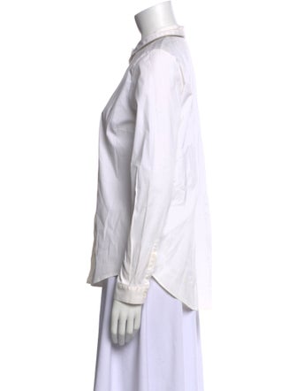 Fabiana Filippi Long Sleeve Button-Up Top