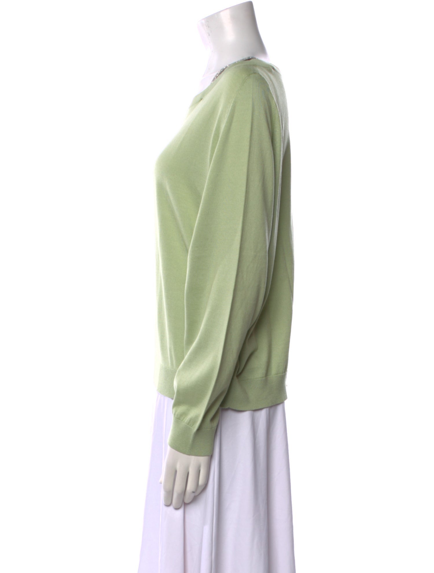 Fabiana Filippi Scoop Neck Long Sleeve Sweatshirt