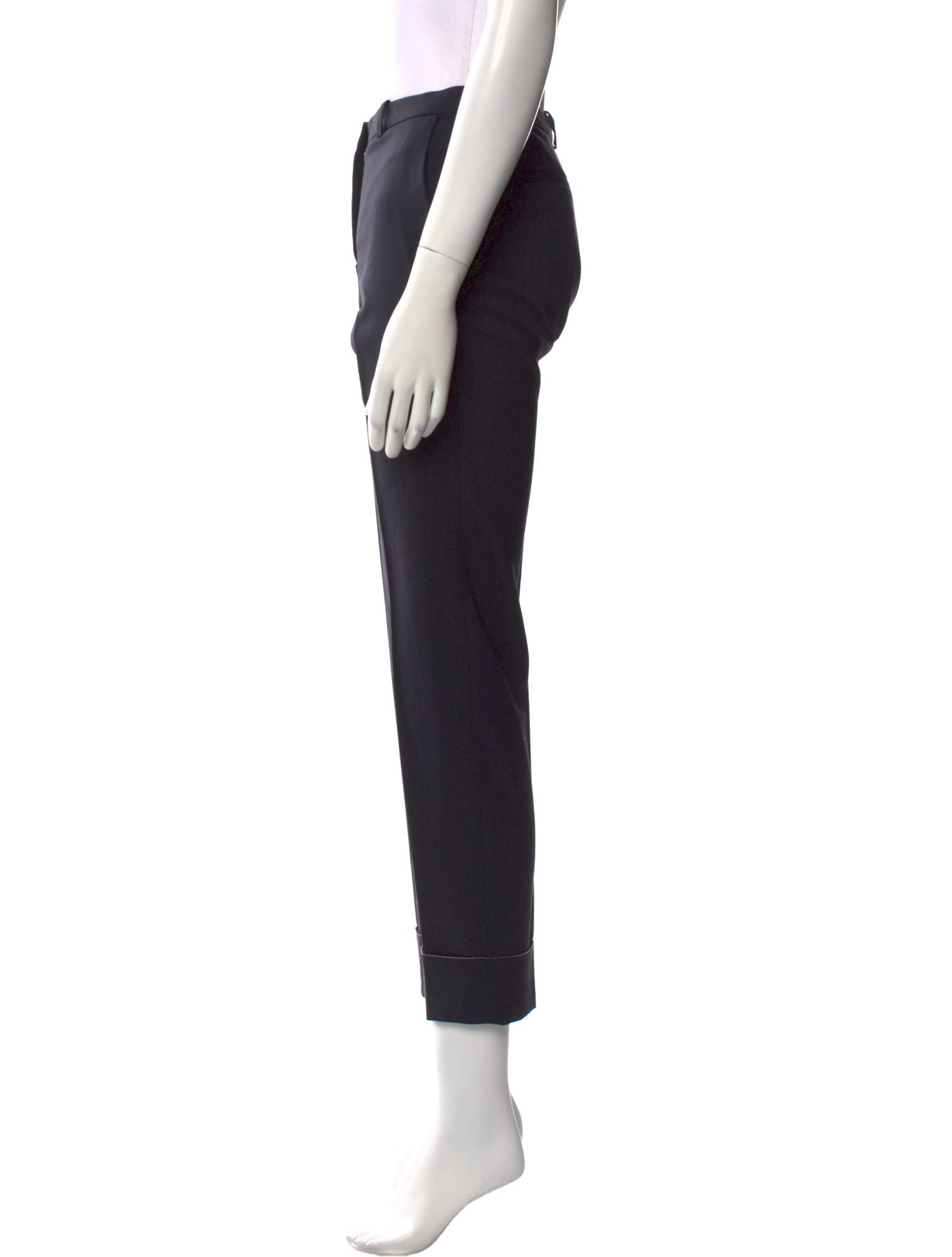 Fabiana Filippi Merino Wool Straight Leg Pants