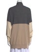 Fabiana Filippi Cashmere Colorblock Pattern Sweater
