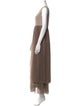 Fabiana Filippi Scoop Neck Long Dress