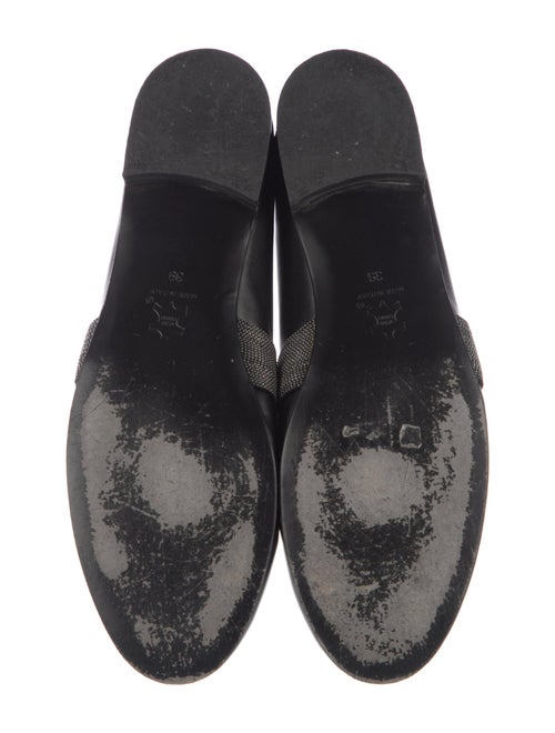 Fabiana Filippi Leather Beaded Accents Loafers