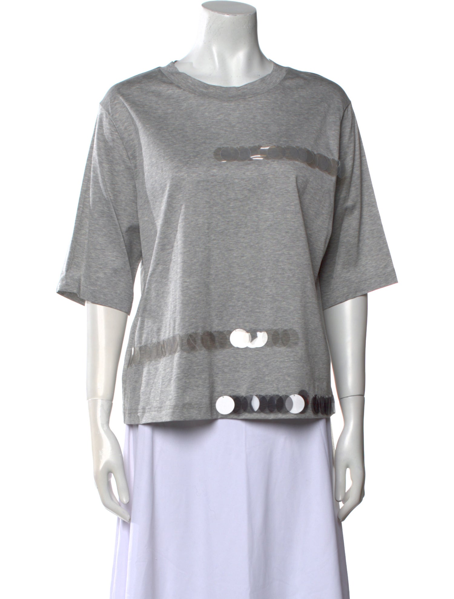 Fabiana Filippi Graphic Print Bateau Neckline T-Shirt