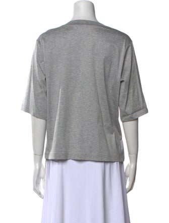 Fabiana Filippi Graphic Print Bateau Neckline T-Shirt