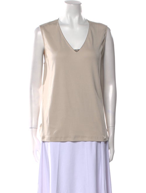 Fabiana Filippi V-Neck Sleeveless Top