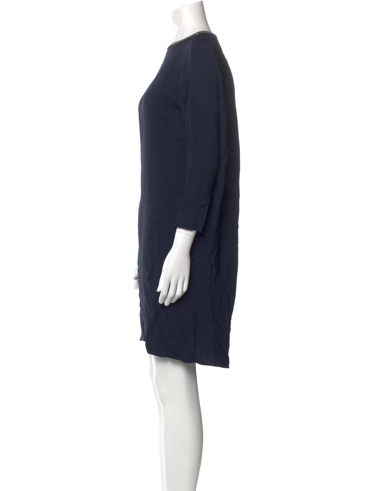 Fabiana Filippi Bateau Neckline Mini Dress